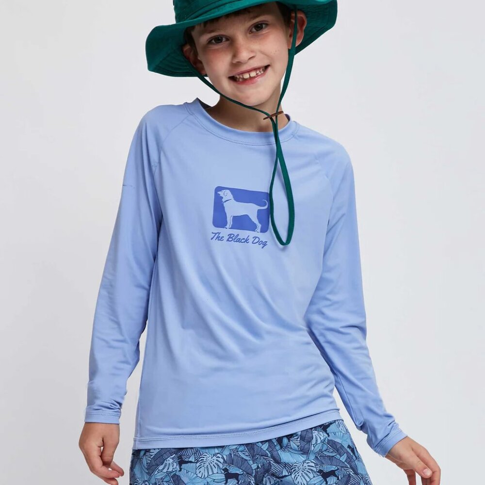 BLACK DOG 3T Cornflower Lil Kids Seaside Rash Guard